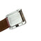 Montre Montre "Ma Première" Poiray, acier et diamants sur cuir. 58 Facettes 30623