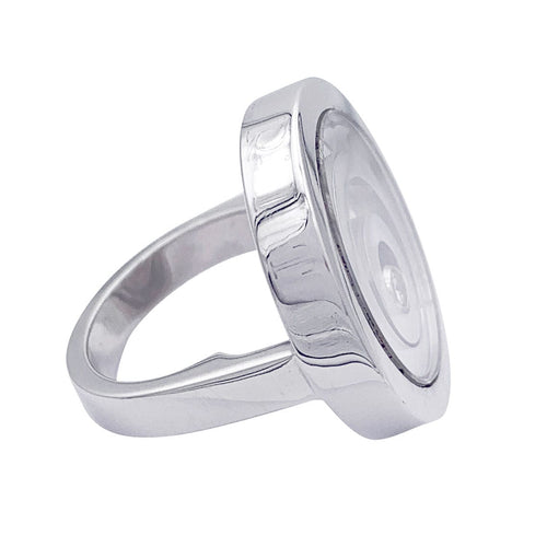 Bague 54 Bague Chopard, "Happy Spirit", or blanc, diamant. 58 Facettes 32181