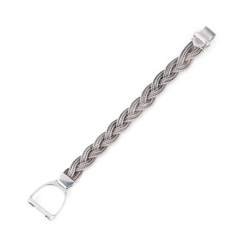 Bracelet HERMES - Bracelet Argent "Etrier" 58 Facettes 1
