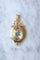 Pendentif Médaillon étoile or rose et turquoises 58 Facettes
