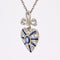 Pendentif Pendentif ancien saphir diamants coeur 58 Facettes 23-113