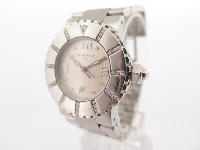 Montre montre CHAUMET class one mm 622d 32 mm en acier & diamant quartz 58 Facettes 253440