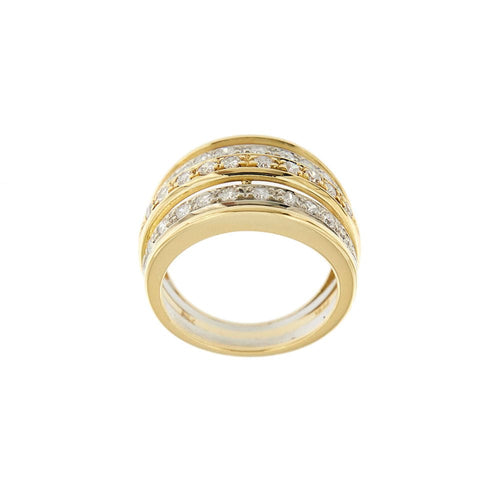 Bague 53 Anello a fascia con diamanti 58 Facettes 32987