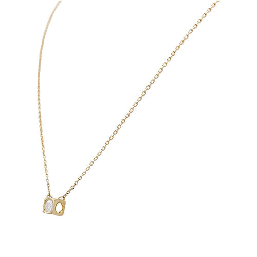 Collier Collier Dinh Van, " Le Cube", or jaune, diamant 58 Facettes 32681