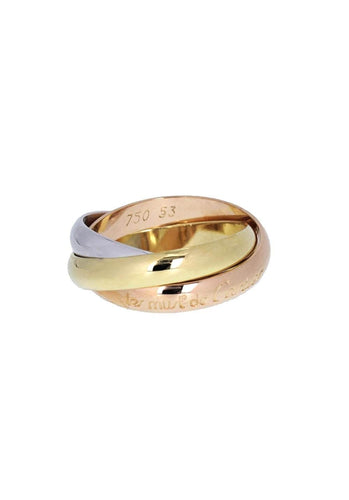 Bague 53 Bague CARTIER Trinity en 3 Ors 750/1000 58 Facettes 61999-57815