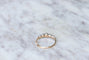 Bague Bague jarretière or rose, argent et diamants 58 Facettes