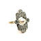 Bague Bague Art Déco diamants et perle fine 58 Facettes 3730