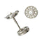 Boucles d'oreilles Puces Tiffany & Co., "Mini Circlet", platine et diamants. 58 Facettes 31870