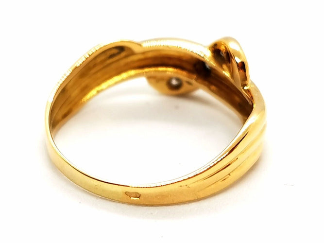 Bague 55 Bague Or jaune Diamant 58 Facettes 1628857CN