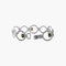 Bracelet Or Blanc BRACELET «YUMA» OR, MORGANITES & MOLDAVITES 58 Facettes BO/220080