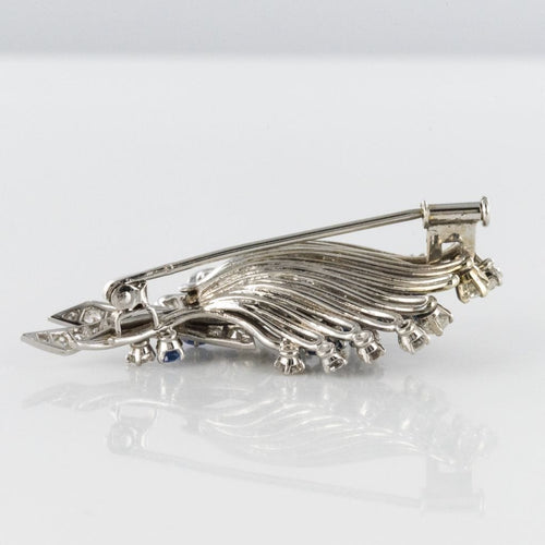 Broche Broche bouquet saphirs diamants 58 Facettes 19-564