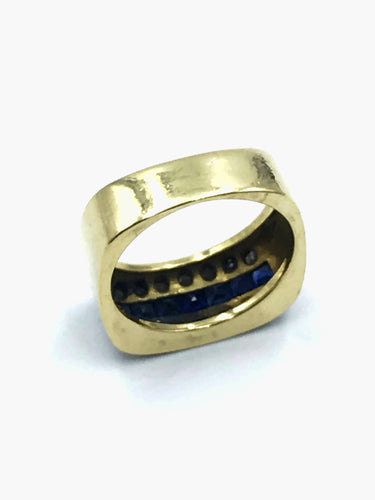 Bague Bague artisanale de forme carrée 58 Facettes