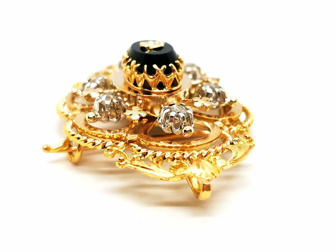 Broche Broche Art déco Or jaune Onyx 58 Facettes 1599613CN
