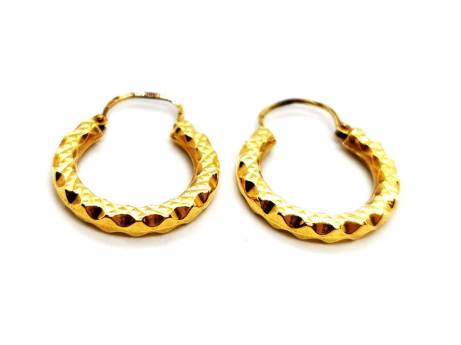 Boucles d'oreilles Boucles d'oreilles Créoles Or jaune 58 Facettes 1223560CN