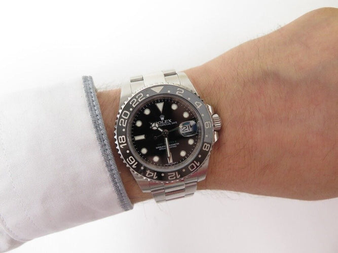 Montre montre ROLEX 116710ln gmt-master ii oyster perpetual automatique 40 mm 58 Facettes 252484
