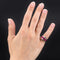 Bague 49 Bague tank en argent et rubis de synthèse calibrés 58 Facettes 19-099B