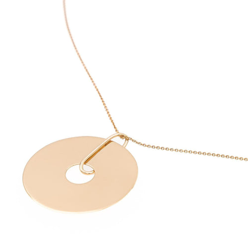 Collier Ginette NY Collier Donut On Chain Or rose 58 Facettes 2519192CN