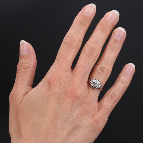 Bague 52 Bague art déco diamants 58 Facettes 21-375A