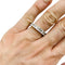 Bague 52 Alliance diamants taille émeraude en or blanc. 58 Facettes 31512