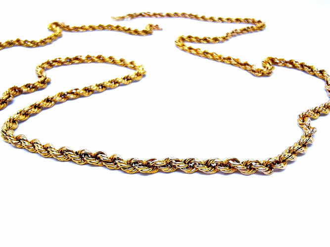 Collier Collier Maille torsadée Or jaune 58 Facettes 876341CD