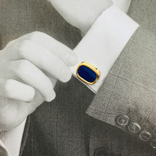 Boutons de manchette Boutons de manchette et de col Tiffany & Co. or et lapis lazuli. 58 Facettes 30769