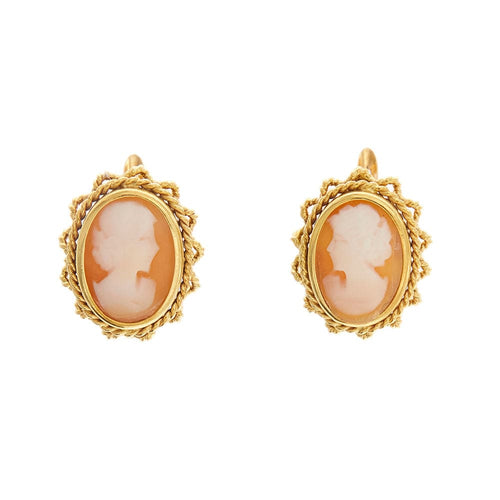 Boucles d'oreilles Boucles d'oreilles Or jaune et Camée 58 Facettes 27567