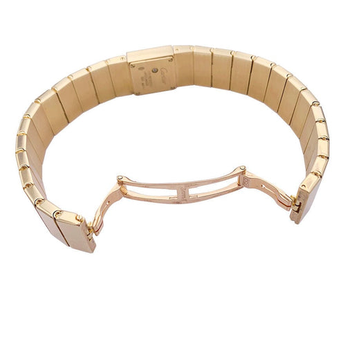 Montre Montre Cartier, "Tank Lingot", or jaune, diamants. 58 Facettes 32821