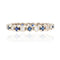 Bague 53 Alliance saphirs diamants 58 Facettes 21-770B