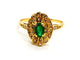 Bague 51 Bague Or jaune Emeraude 58 Facettes 1292147CN