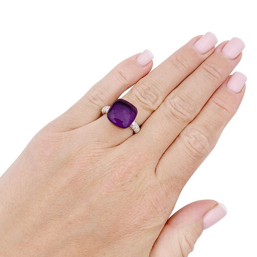 Bague 51 Bague Pomellato, "Nudo", améthyste, diamants, deux ors. 58 Facettes 33420