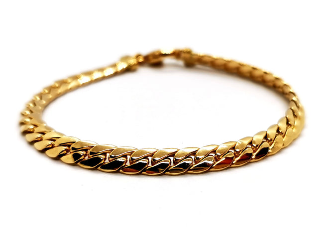 Bracelet Bracelet Maille anglaise Or jaune 58 Facettes 1099694CD