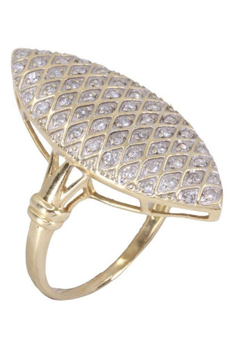 Bague 54 BAGUE MARQUISE DIAMANTS 58 Facettes 081241
