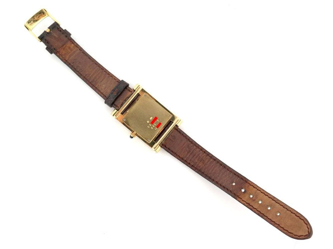 Montre montre CHOPARD your hour or jaune et cuir quartz 58 Facettes 254883