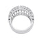Bague 55 Bague Cartier, "Couronne", or blanc, diamants. 58 Facettes 32251