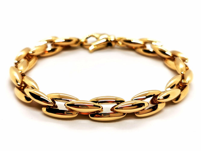 Bracelet Bracelet Maille grain de riz Or jaune 58 Facettes 1639509CN