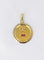 Pendentif AUGIS - Médaille Amour "L'essentielle" grand modèle Or jaune Rubis 58 Facettes J251