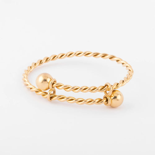 Bracelet Bracelet jonc en or jaune torsadé 58 Facettes