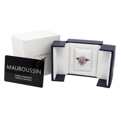 Bague 51 Mauboussin Bague Fou de toi Or blanc Améthyste 58 Facettes 2543064CN