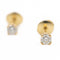 Boucles d'oreilles Boucles d'oreilles Puces Or jaune Diamant 58 Facettes 2107641CN