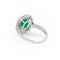Bague 53 Bague Pompadour Or blanc Emeraude 58 Facettes 2150305CN