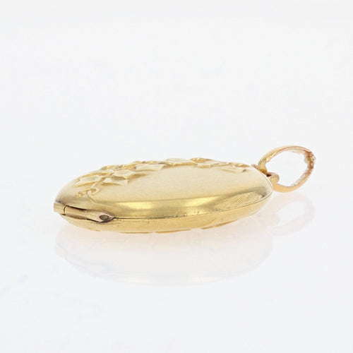 Pendentif Médaillon ancien en or feuilles de lierre 58 Facettes 22-306
