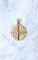 Pendentif Médaille Chrétienne Art Déco or jaune 58 Facettes