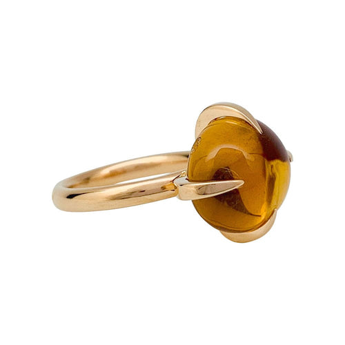 Bague 50 Bague Pomellato "Veleno" or rose et citrine. 58 Facettes 31400
