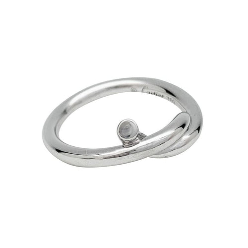 Bague 49 Bague Cartier, "Entrelacé", or blanc. 58 Facettes 30772