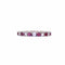 Bague Alliance Demi-tour Rubis et Diamants sertis sur or blanc 58 Facettes