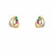 Boucles d'oreilles Boucle d'oreille or jaune émeraude saphir rubis 58 Facettes 19-456C