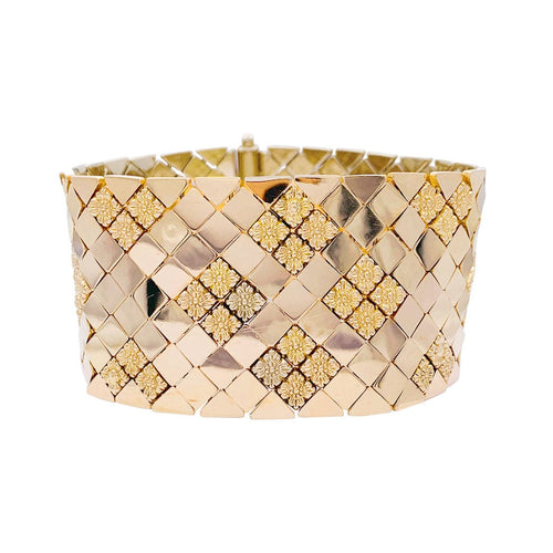 Bracelet Bracelet manchette vintage or rose. 58 Facettes 32479