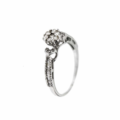 Bague 50 Bague fleur diamants 58 Facettes 27260