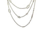 Collier collier HERMES sautoir farandole 160cm en argent 58 Facettes 255567