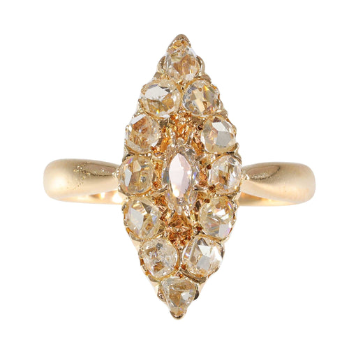 Bague 59 Bague marquise diamants 58 Facettes 23271-0585